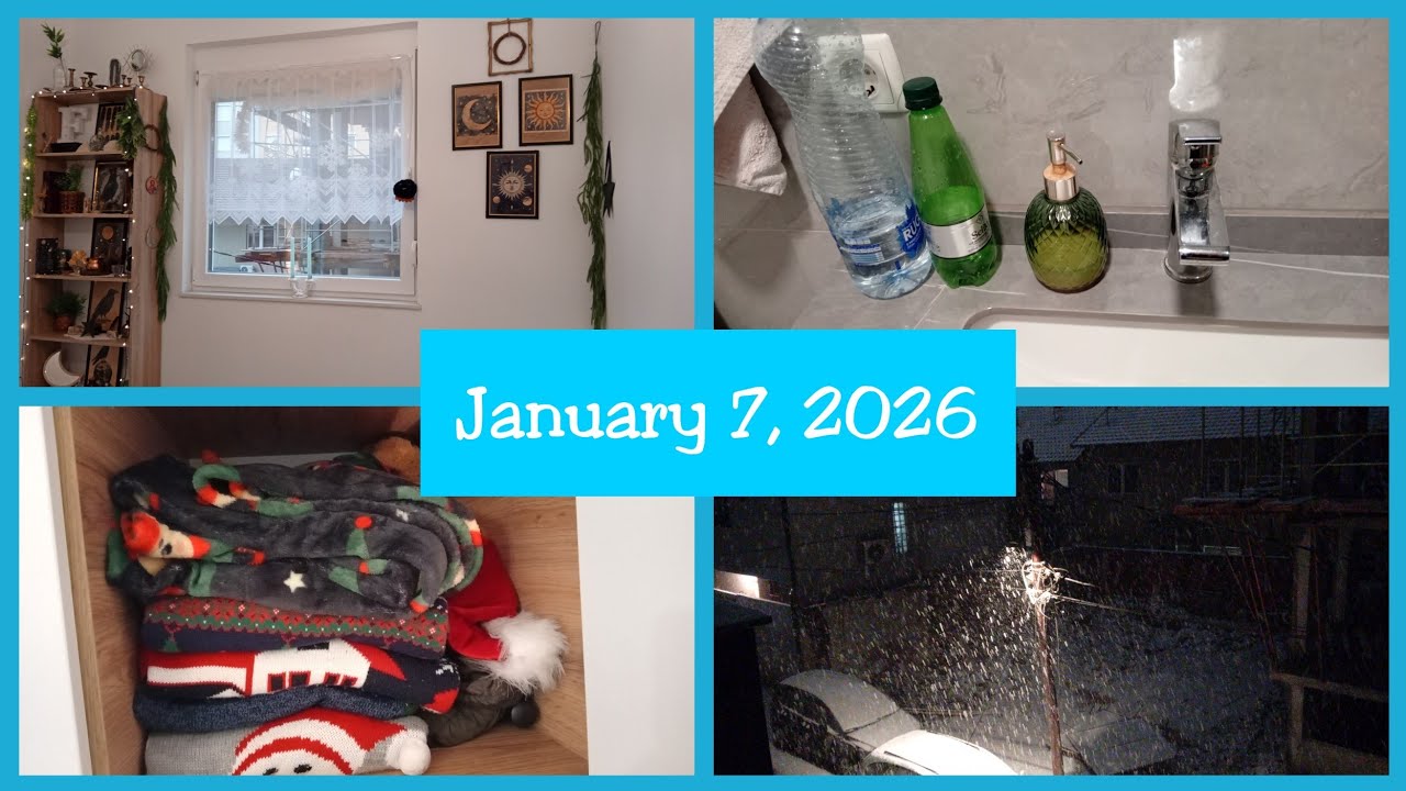 ❄️January 7, 2026 | New View Of My Room / Rain Storm  Problem Continues / Snow Storm Massimo Is Here
