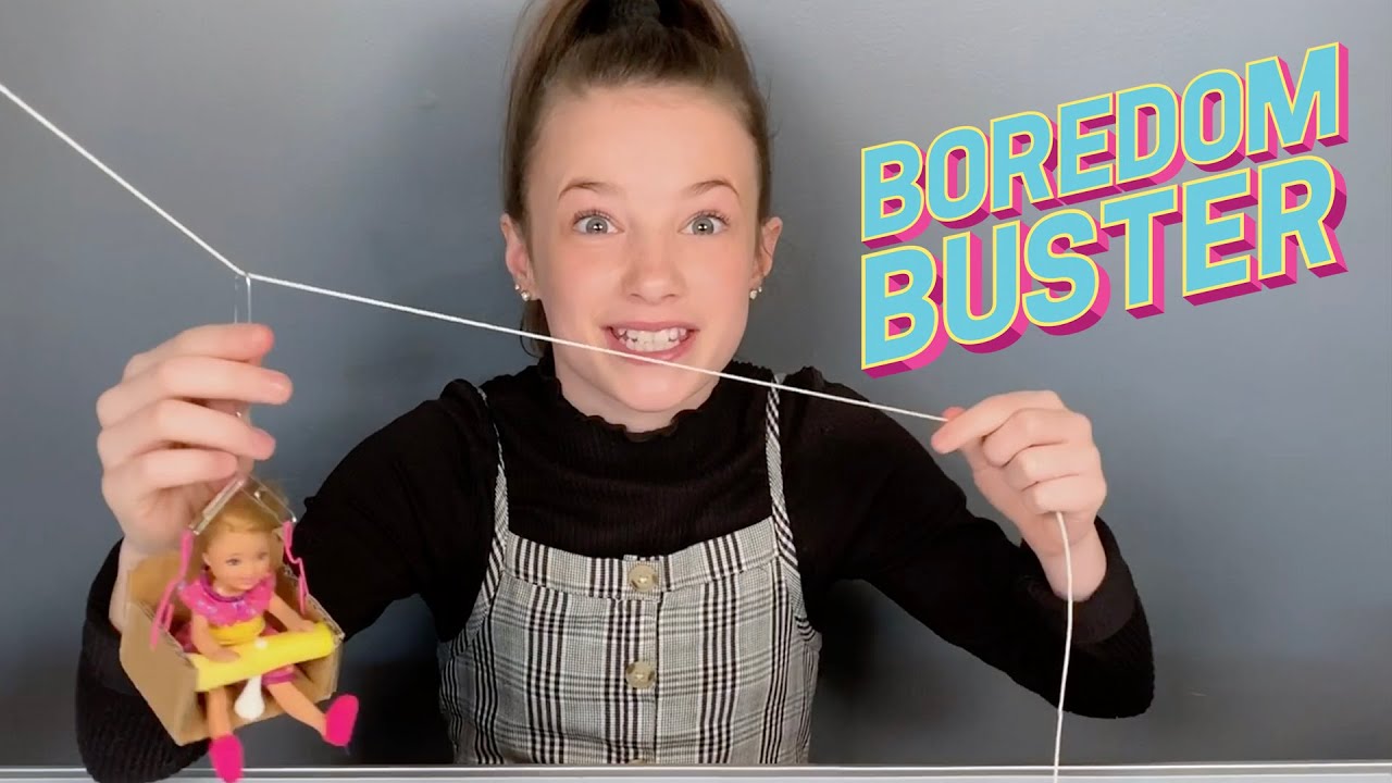 DIY Toy Zip-line 🧸 w/ Hattie from The Solutioneers 🧸 Boredom Busters