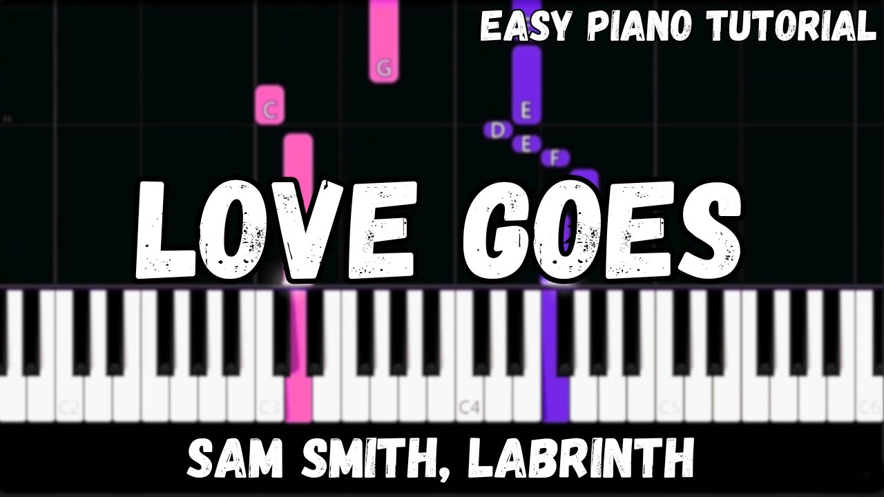 Sam Smith, Labrinth - Love Goes (Easy Piano Tutorial)