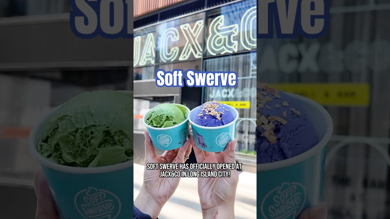 Soft Swerve NYC - New Opening at JACX&CO Long Island City #nycdesserts #nycicecream