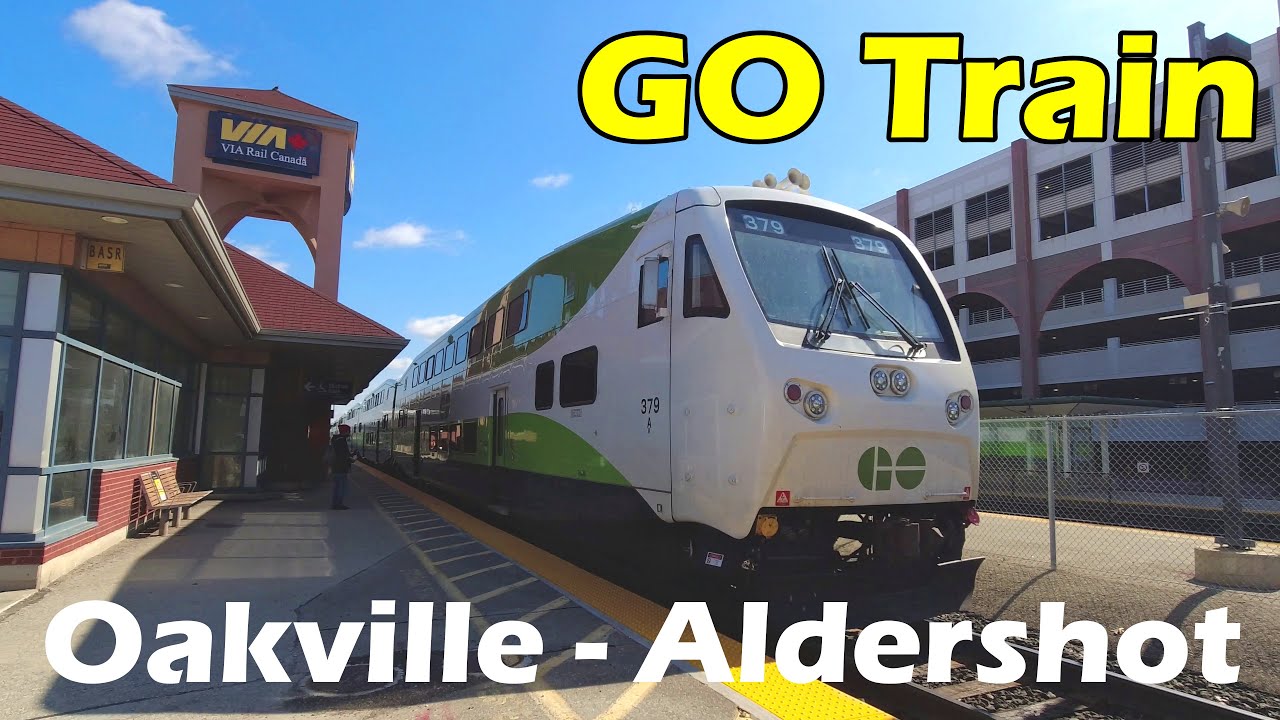 [4K] GO Train Lakeshore West, Oakville to Aldershot GO (Duration 25min)
