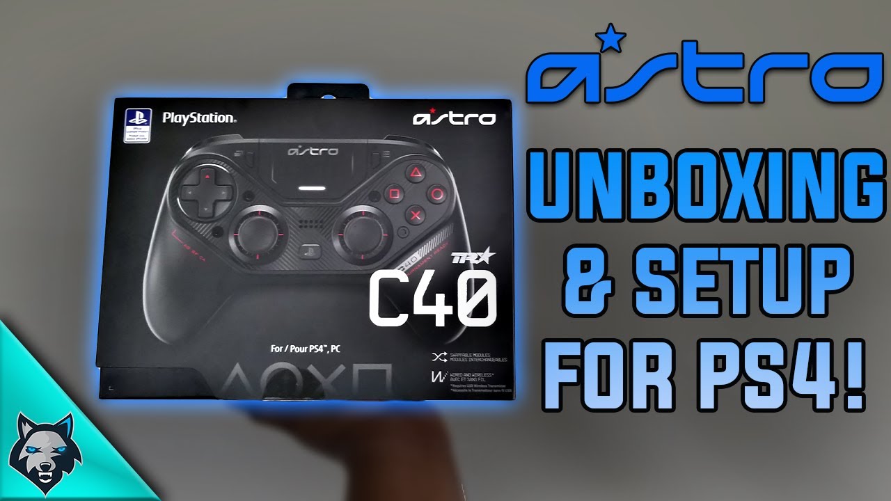 Astro C40 TR Controller Unboxing & Setup For PS4!
