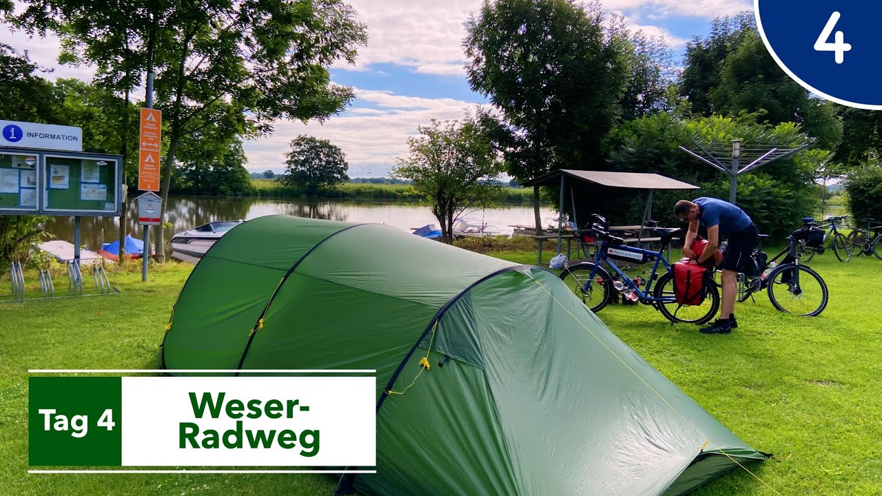 Regen? Wir fahren trotzdem! | Weser-Radweg Tag 4 | #4 von 51 | 12-Wochen-Radreise | 4K