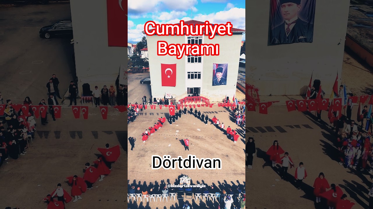 D&ouml;rtdivan'da Cumhuriyet Bayramı 🇹🇷 #bolu #d&ouml;rtdivan #yunusemreiho #cumhuriyetbayramı #29Ekim