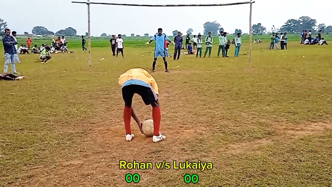 Local football match Penalty kick 