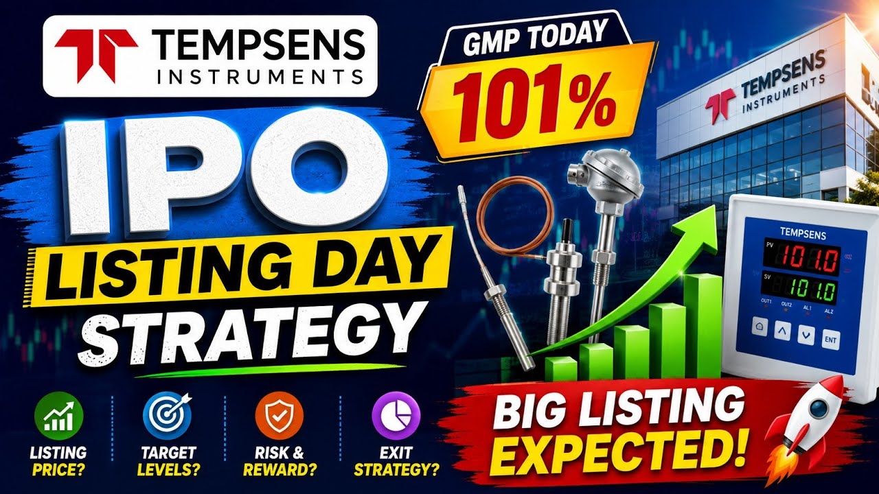 Tempsens Instruments IPO Listing Day Strategy 2026 | GMP Today 101% | Expected Listing Price