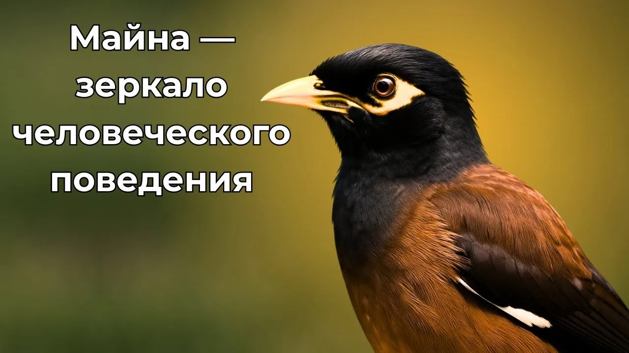 Майна &mdash; хитрая, умная и наглая. Вот зачем она нужна природе