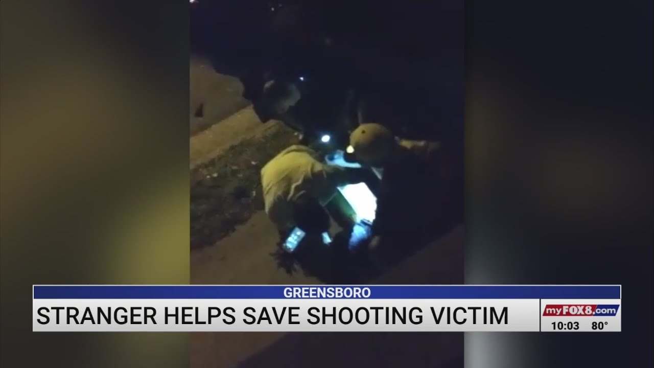 Stranger helps save shooting victim in Greensboro