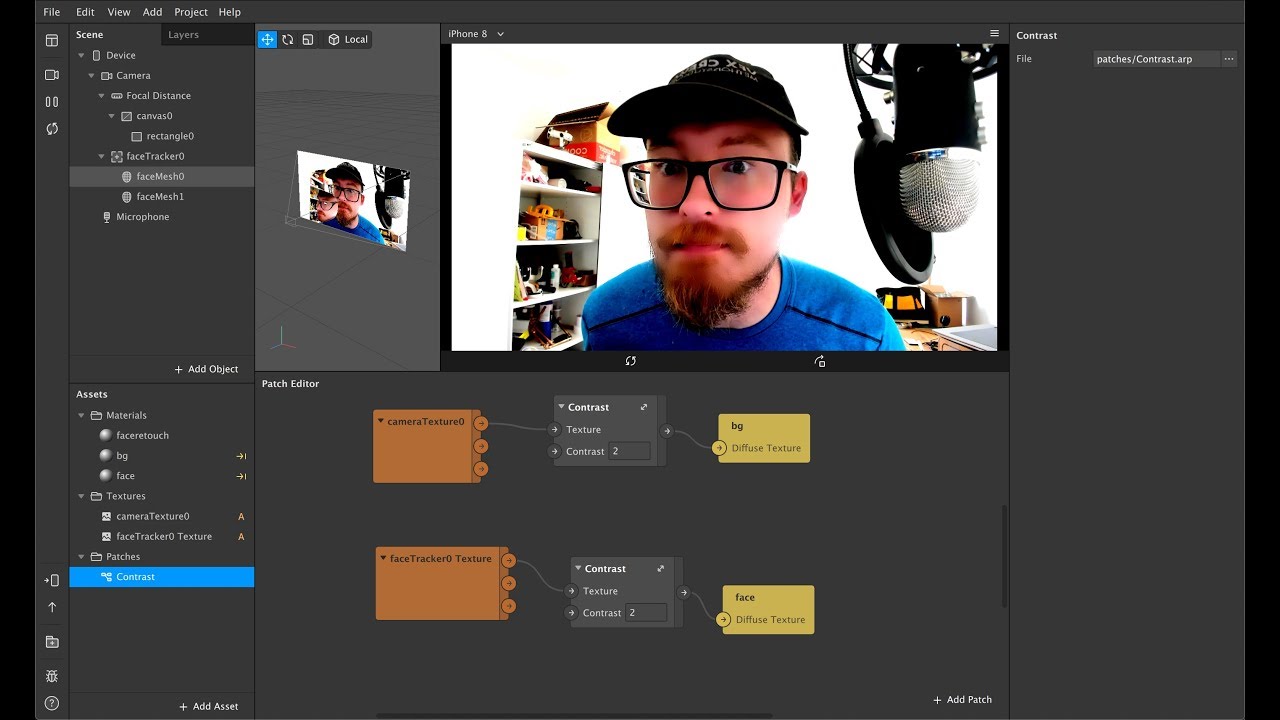 Spark AR Retouching with LUTs (and other texture effects)