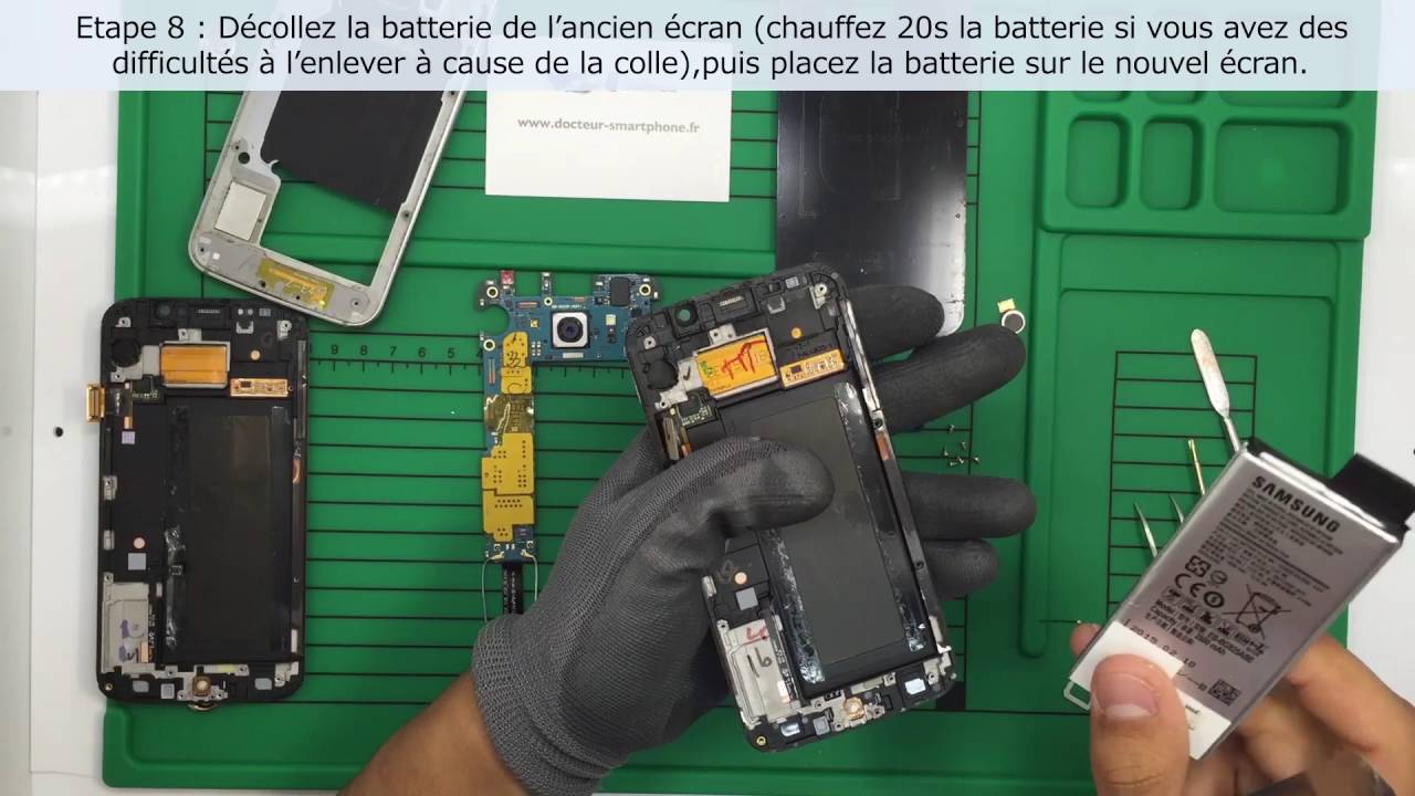 Tutoriel Galaxy S6 Edge: changement d'écran LCD + vitre