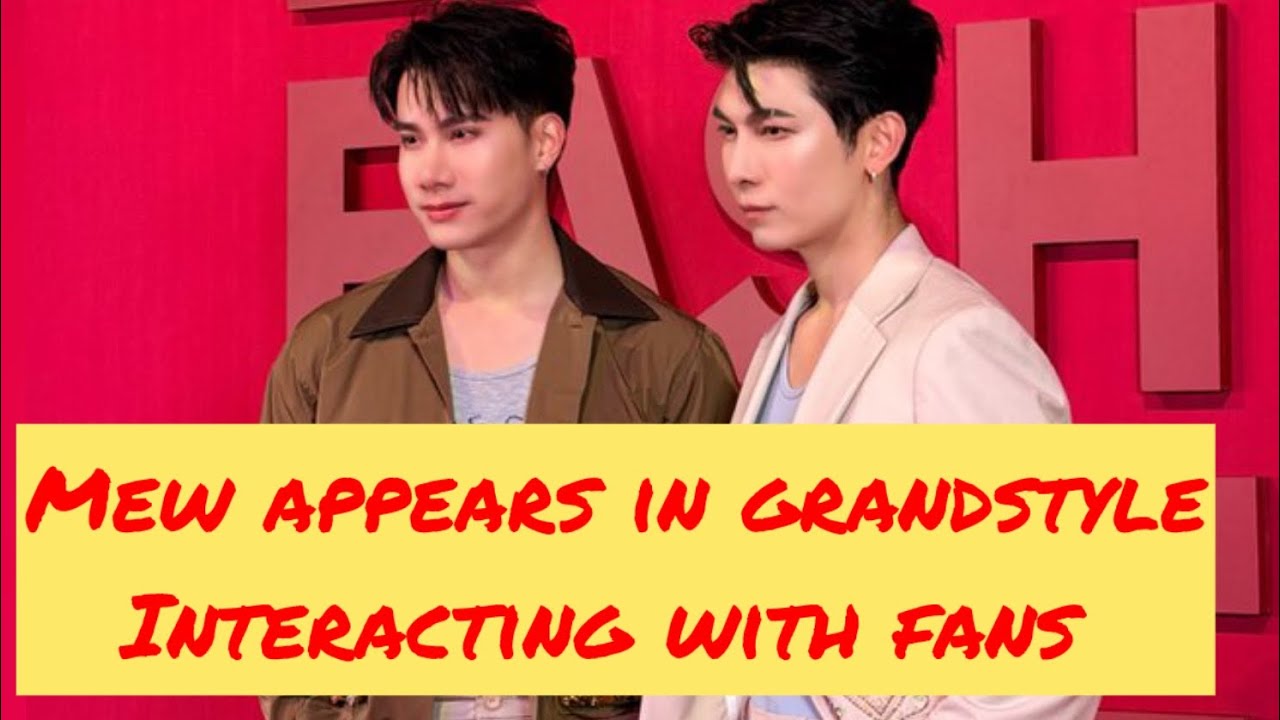 The kind-hearted celebrity he has always been. Watch as Mew chat     with fans in a cute way 