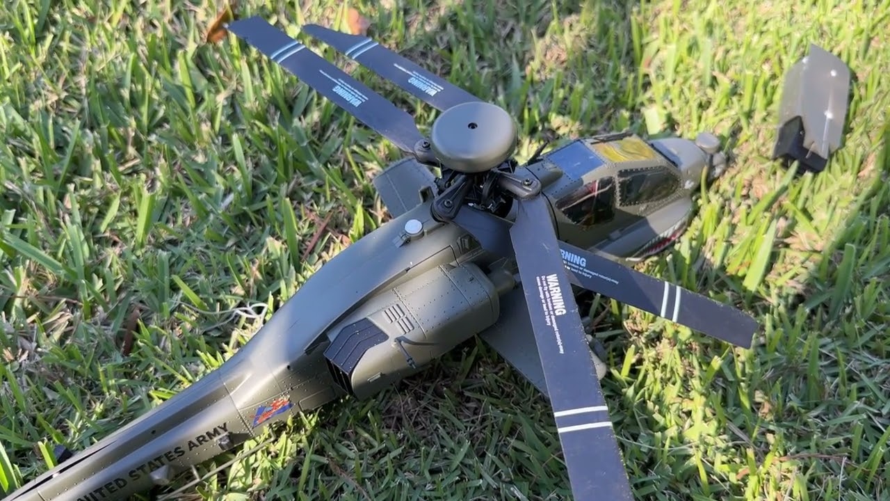 Crashing my Eachine E250 AH-64D Apache