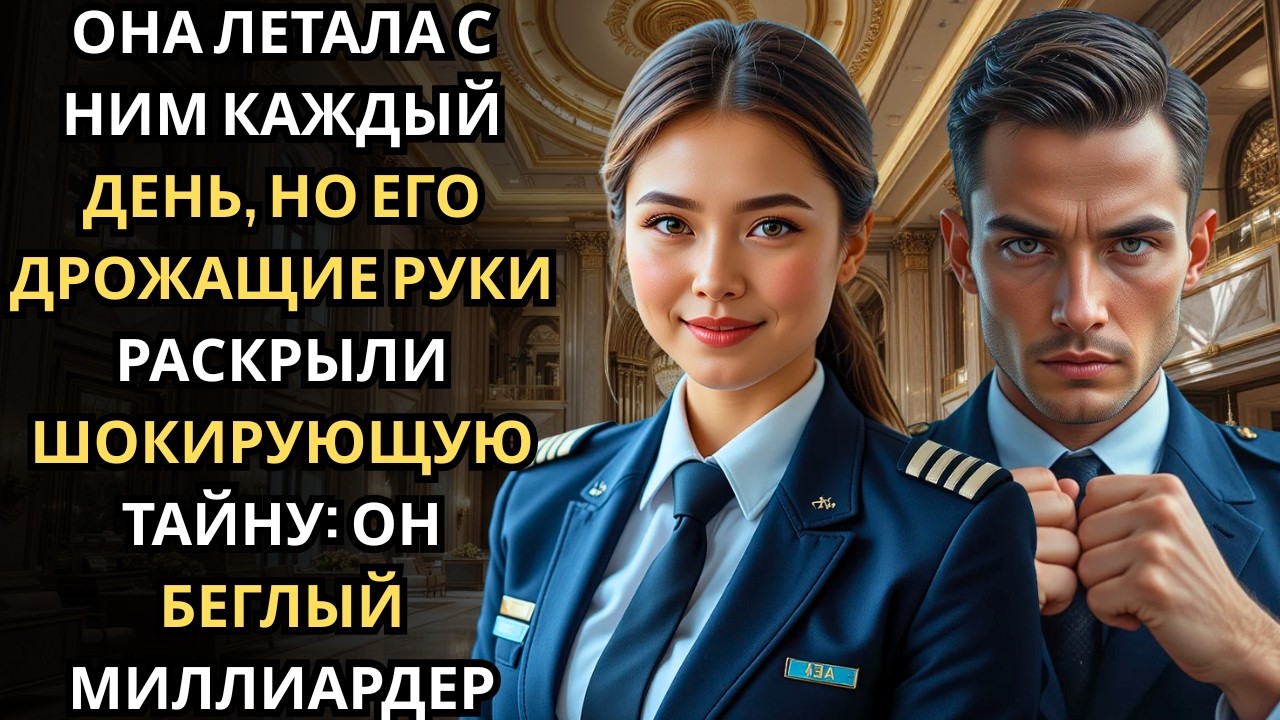 Перед взлётом самолёта пилот уловила напряжение напарника… он скрывал, что миллионер-наследник.