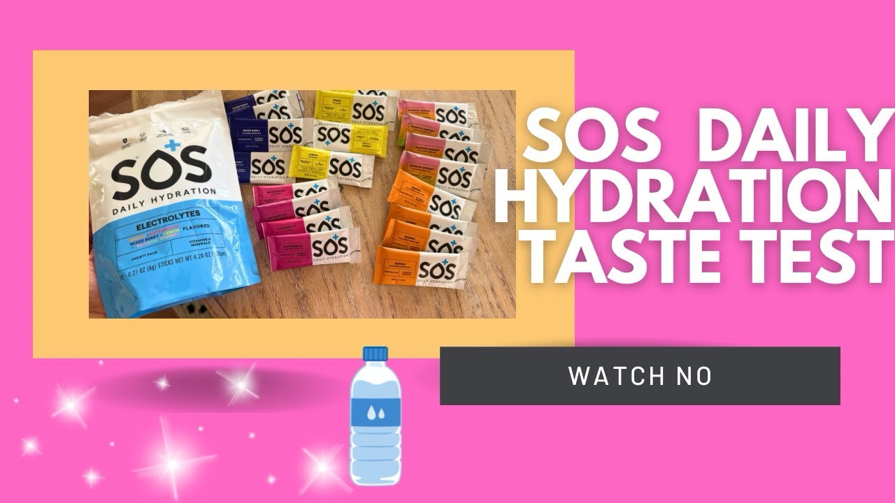 SOS Hydration Taste Test & Ranking (Low Sugar Electrolyte Drink!) 🥤