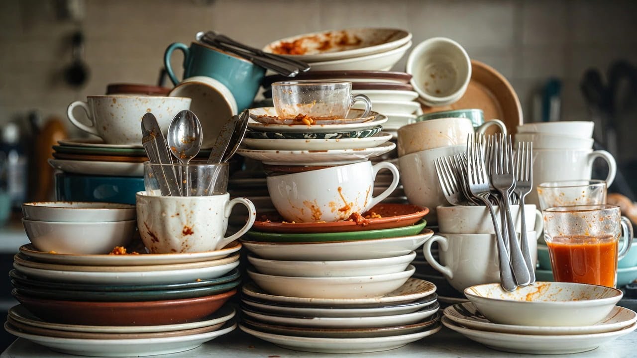 I Left Dishes for Days... Watch the Satisfying Clean-Up! (ASMR)2