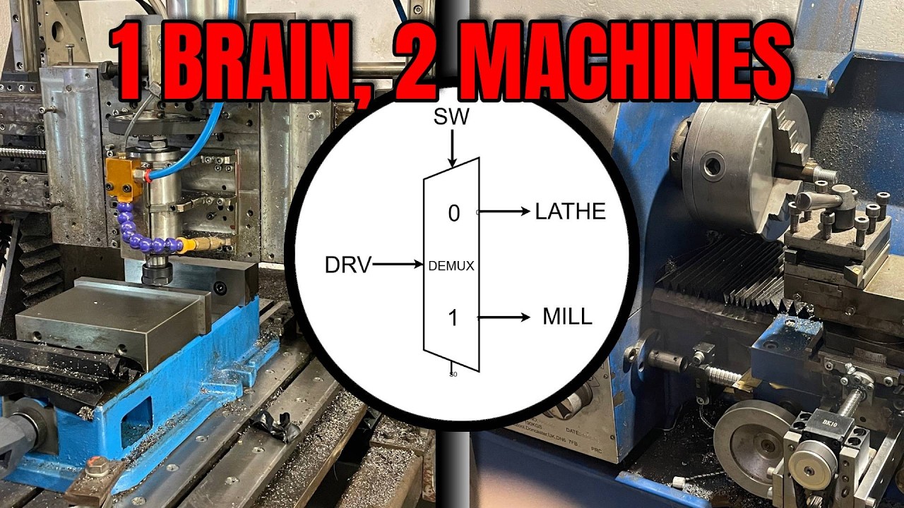Hardware Demultiplexer: Controlling 2 CNC Machines with 1 Controller