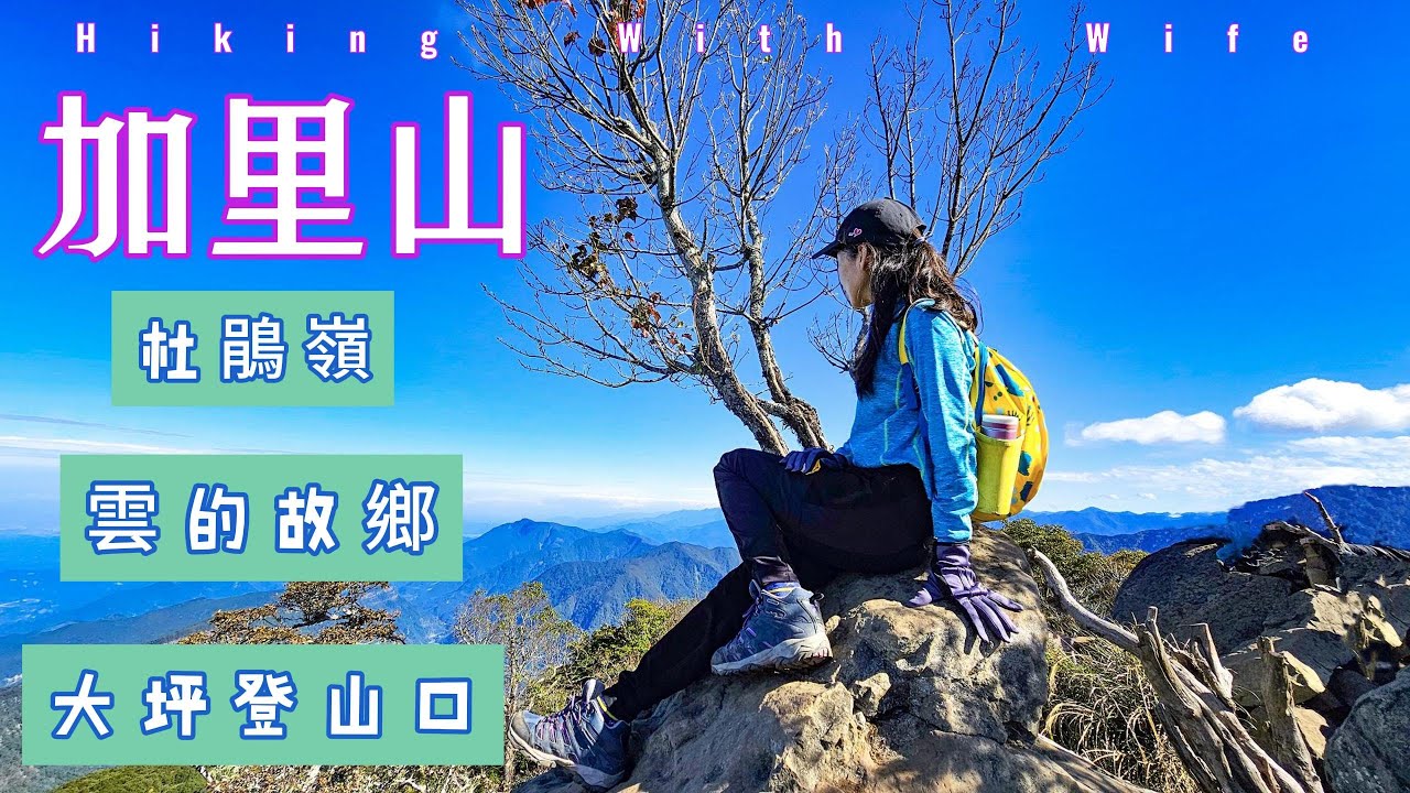 加里山『台版富士山』大坪登山口經杜鵑嶺攻頂第一次來，選擇路徑較短，人潮多，也比較熱門的『鹿場登山口』，這次特別選另一路徑『大坪登山口』經由杜鵑嶺上加里山三角點，O型環繞
