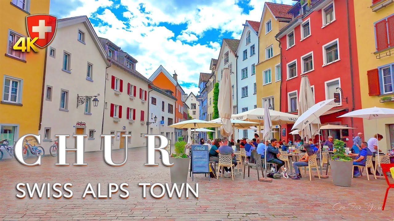 Chur Switzerland 🇨🇭 Exploring the Beauty of Graubünden 4K / OLDEST CITY Saturday Walking tour