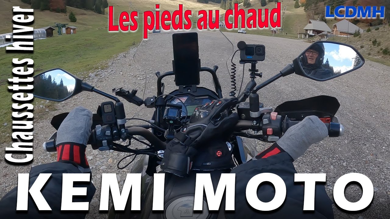 Kemi Moto : Chaussettes Chauffantes pour Motards - Confort Hivernal