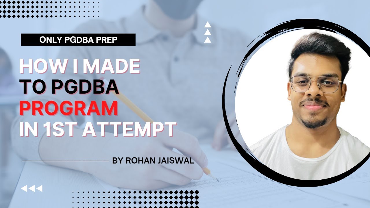 How I made to PGDBA program in My 1st Attempt