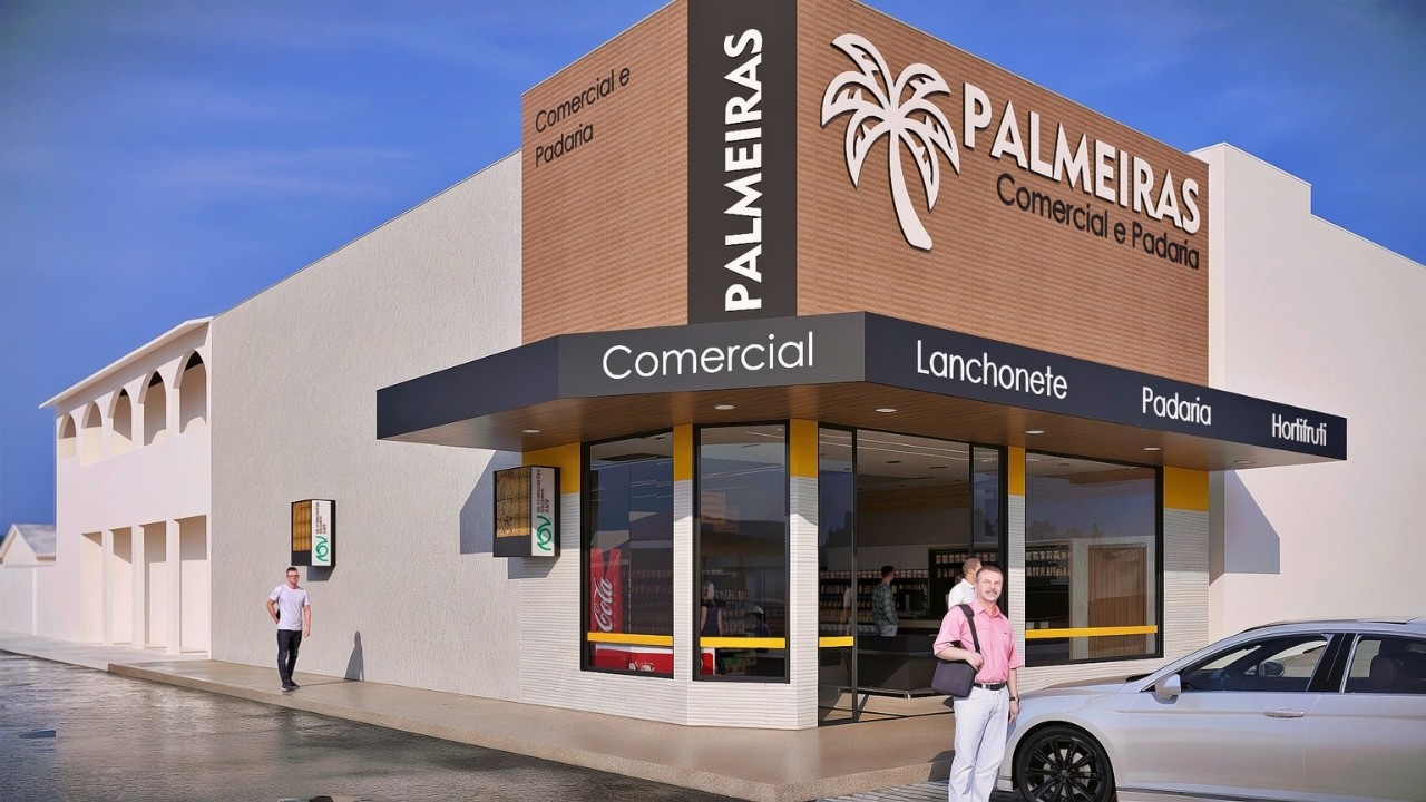 Palmeiras Comercial e Padaria &ndash; Um Espa&ccedil;o Completo, Belo e Funcional!
