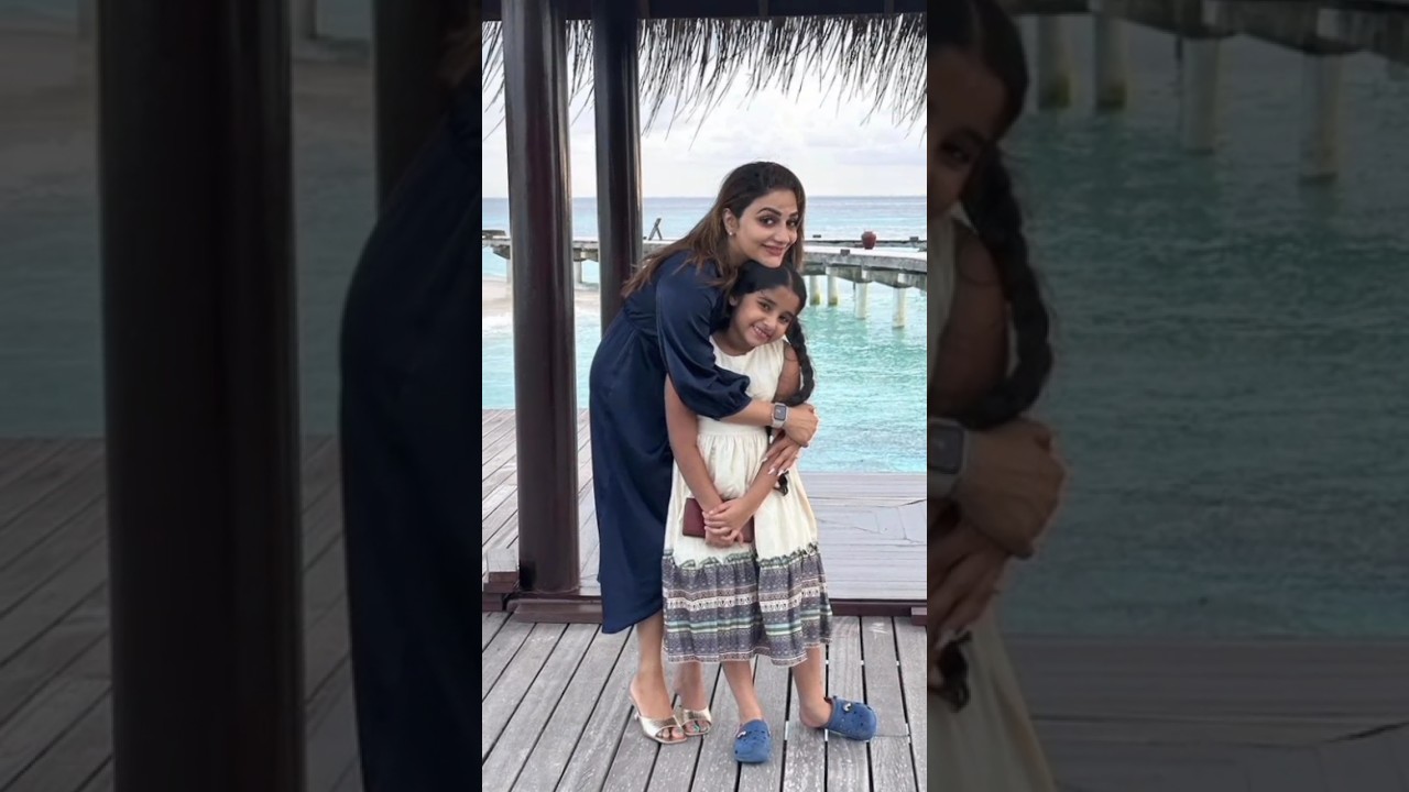 Rimitomy with kanmani at Maldives 😍😘 #rimitomy #trending #viral #maldives #shorts