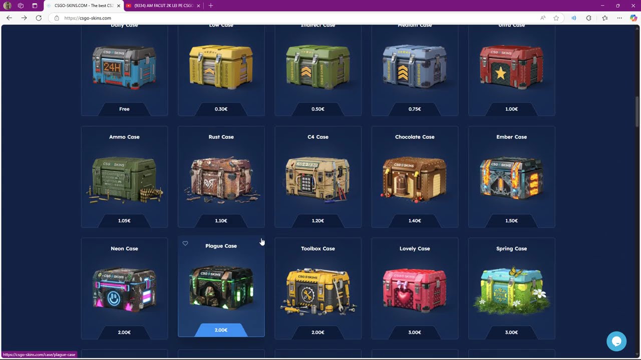 Mi-am bagat toate skinurile de pe cs2 pe CSGO SKINS si  am iesit pe profit