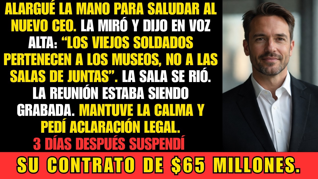 El nuevo CEO se negó a estrecharme la mano y me despidió. Días después, le costé 65 millones.