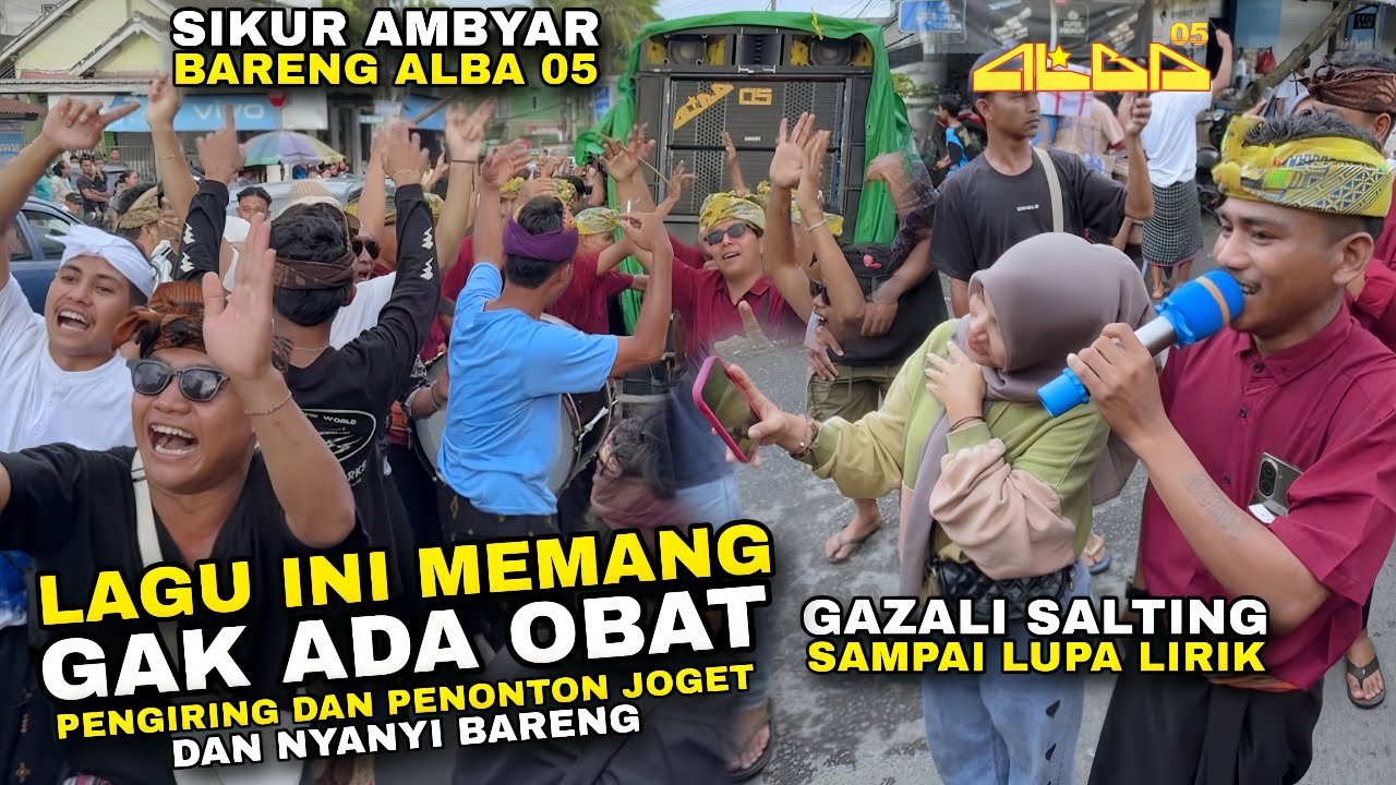 PENGIRING DAN PENONTON KOMPAK JOGET DAN BERNYANYI BERSAMA DILAGU VIRAL CAMPUR GAUR GAZALI ALBA 05