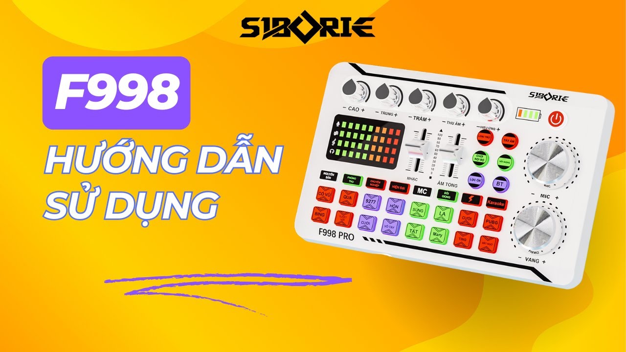 F998 - HƯỚNG DẪN LẮP ĐẶT VÀ SỬ DỤNG SOUNDCARD - SIBORIE