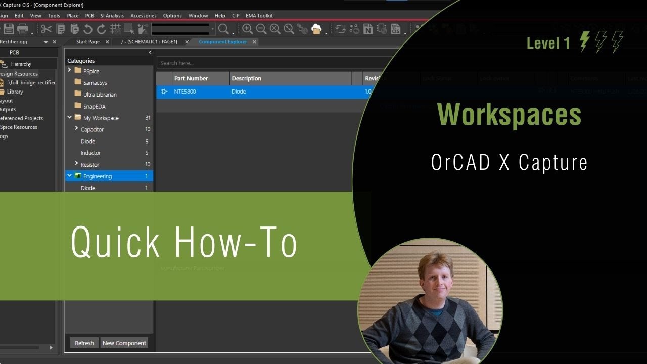 OrCAD X Capture CIS: How to Use Workspaces