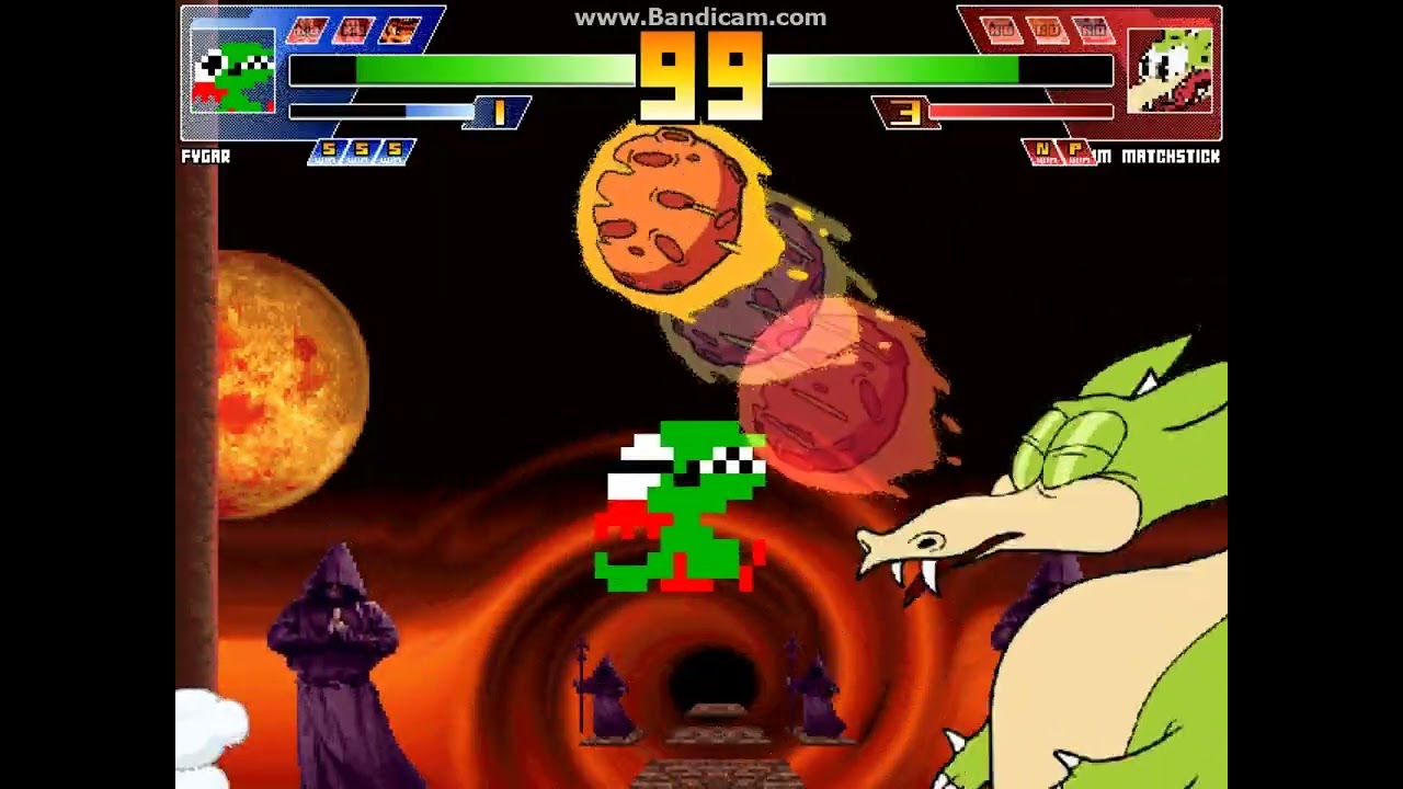 MUGEN battle #5629: NES vs Cuphead Bosses