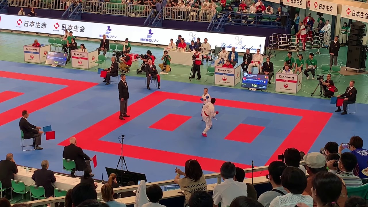 Karate 1 PL Tokyo 2019 Female Kumite -50KG KU TSUI PING (TPE) VS Ozcelik Arapoglu Serap (TUR)