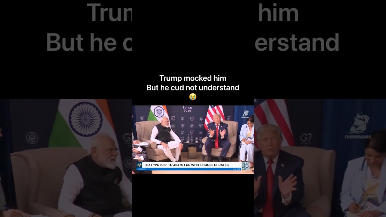 Trump mocked him but he could not understand 😭🤡