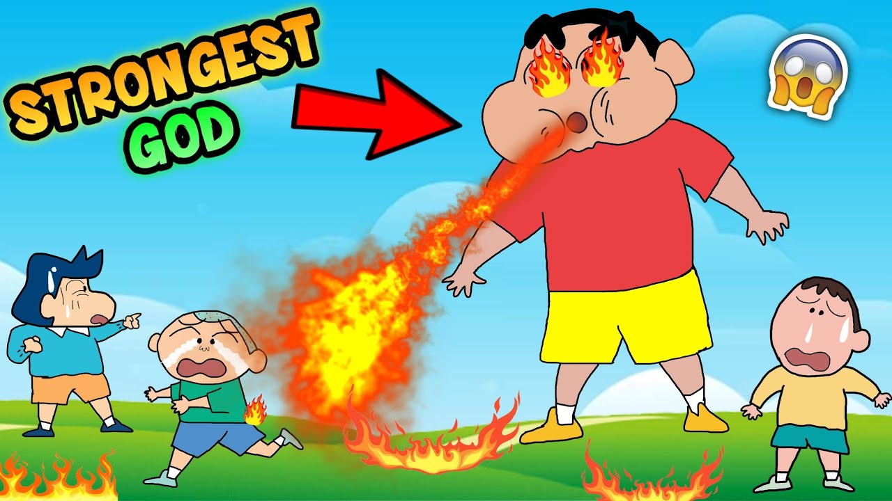 Shinchan became strongest god and killed his friends 😱🔥 | Shinchan playing goofy gods in roblox 😂🔥