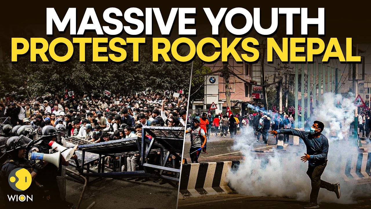 Nepal Protests LIVE: Massive Youth Protests Erupt In Kathmandu Over Social Media Ban | WION
