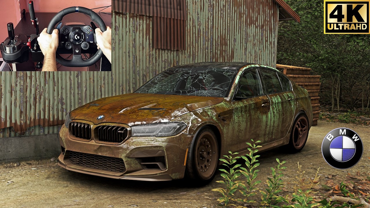 REBUILDING 1000HP BMW M5 F90 CS ; FORZA HORIZON 6 Steering Wheel Gameplay