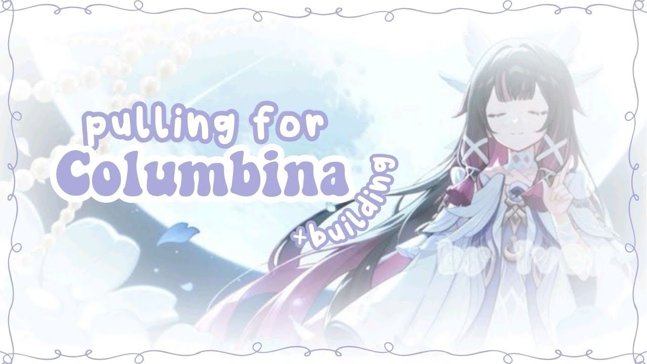 Pulling for Columbina+building ⊹ ࣪ ˖🎀| cozy Genshin gameplay