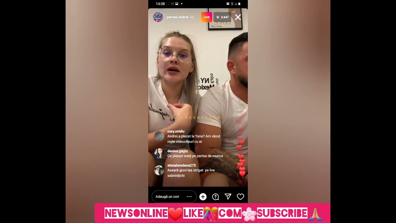 ❌❌Liveee.. Perneș și Sabrina 🎊