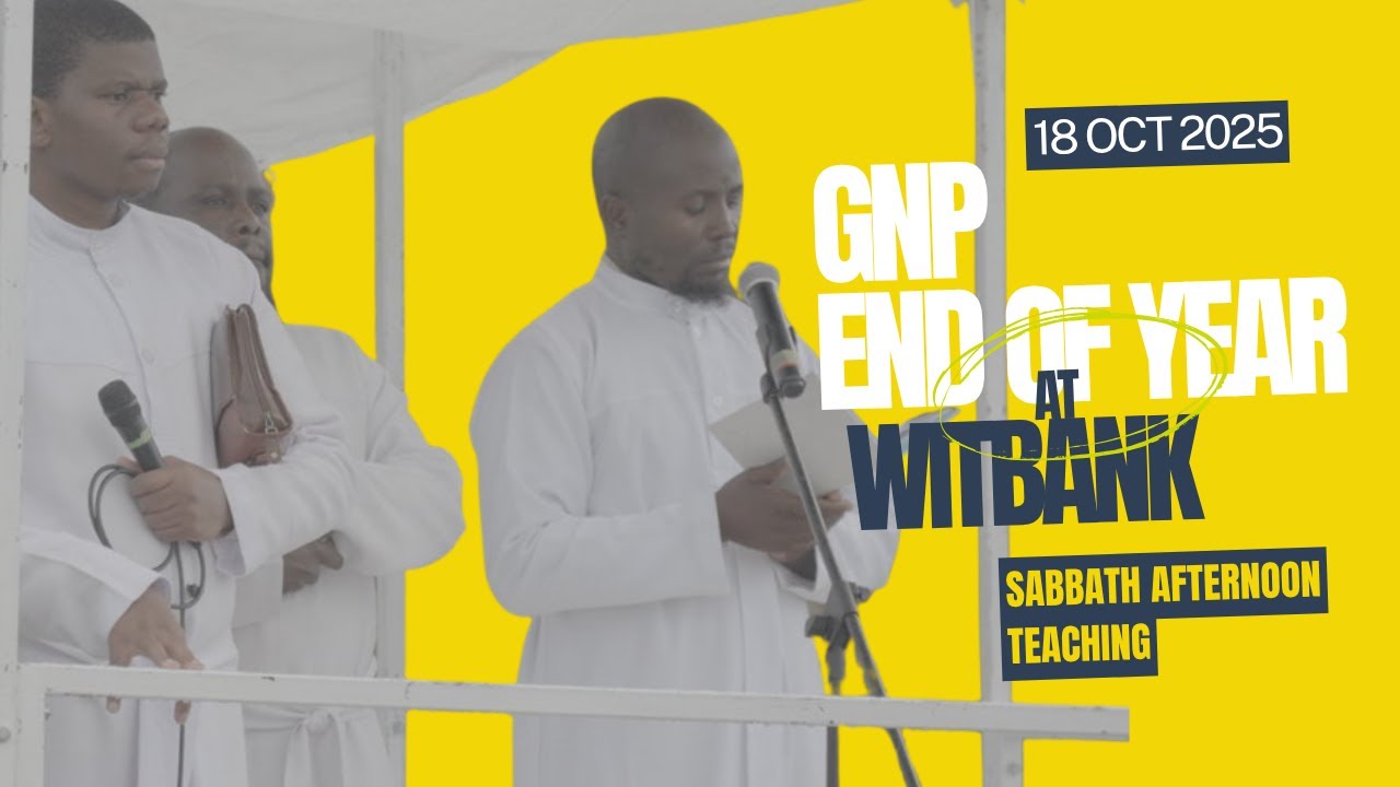 The African Apostolic Church: GNP End of Year in Witbank - Sabbath Afternoon Teaching