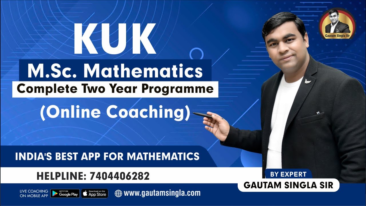KUK M.Sc. Mathematics Distance Education Complete Details and Online Coaching I KUK M.Sc. Coaching I