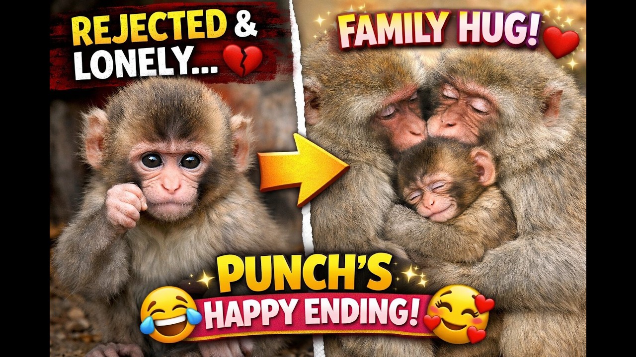 Punch the Baby Monkey Finally Accepted by His Family 🐒❤️ | Emotional Story - From Rejection to Love