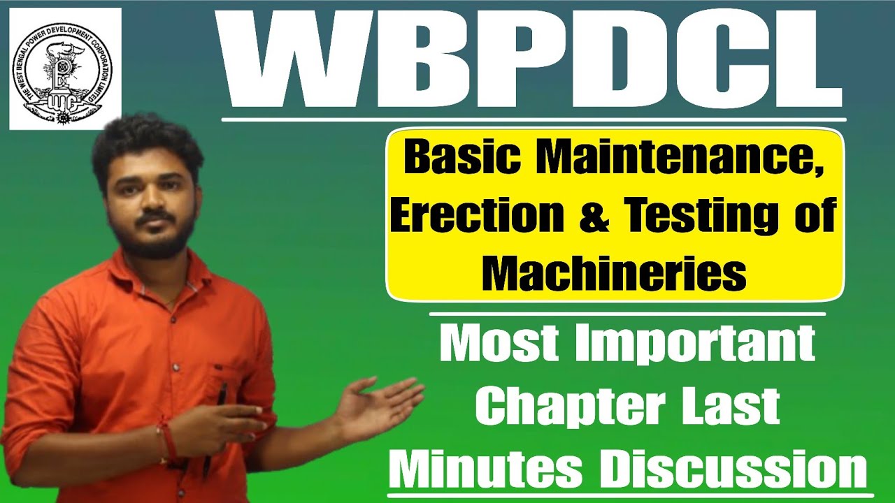 WBPDCL Fitter Most important Chapter Last Minutes MCQ Discussion | Basic Maintenance Chapter MCQ