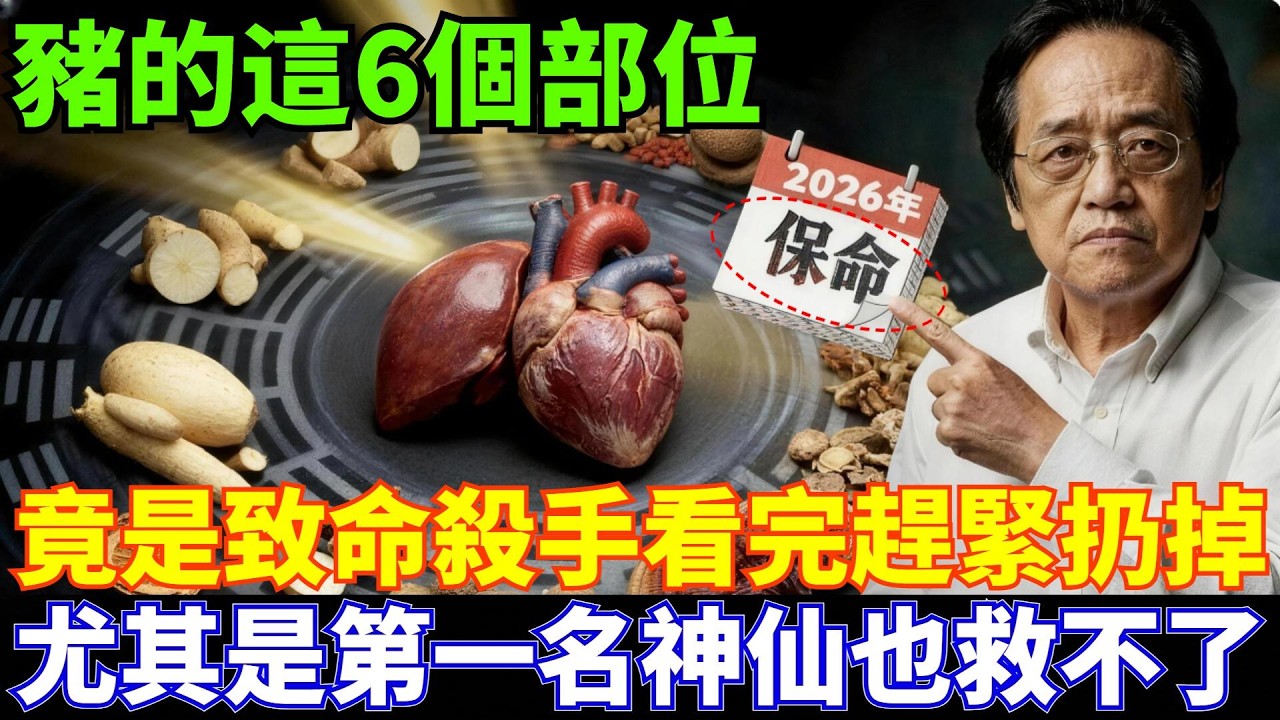 倪海廈：禍從口入！豬身上的這6個部位，千萬別吃，否則身體到處是病！第一名比砒霜還毒，快看你家冰箱有沒有！#倪海厦 ##食品安全 #猪肉 #健康饮食 #猪内脏 #养生之道 #健康生活 #中医养生 #健康