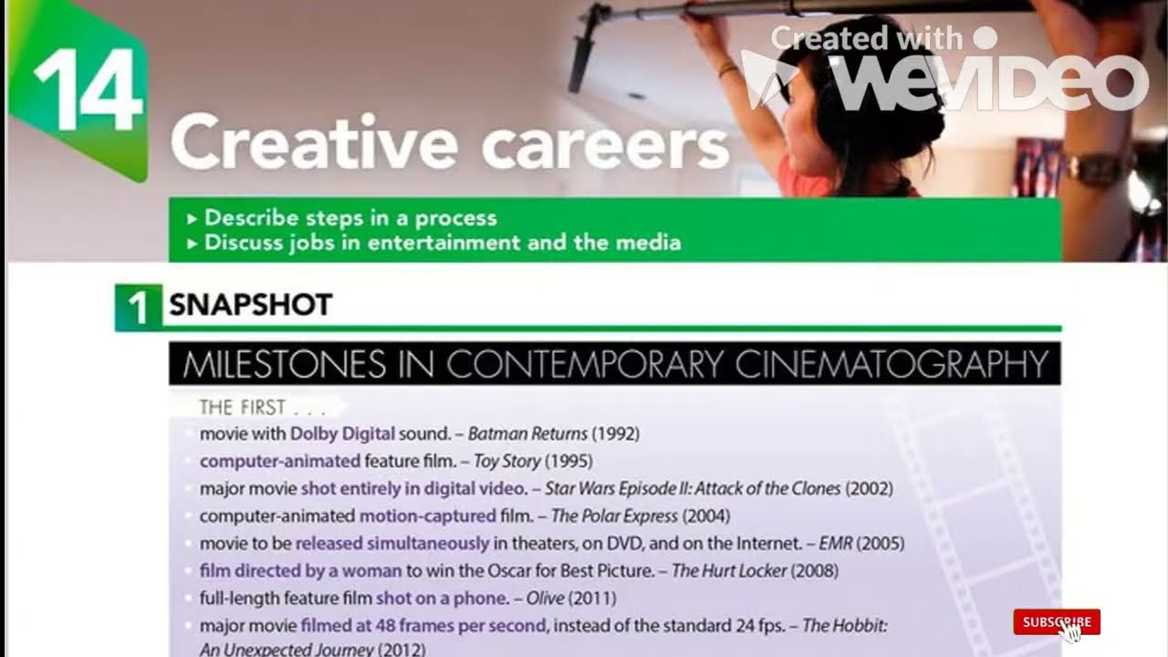 CREATIVE CAREERS - UNIT 14