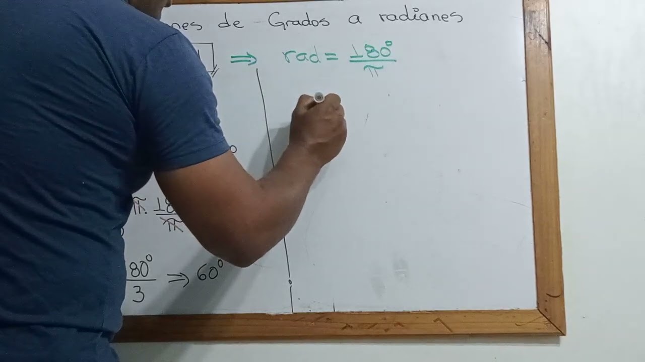 Conversión de radianes a grados