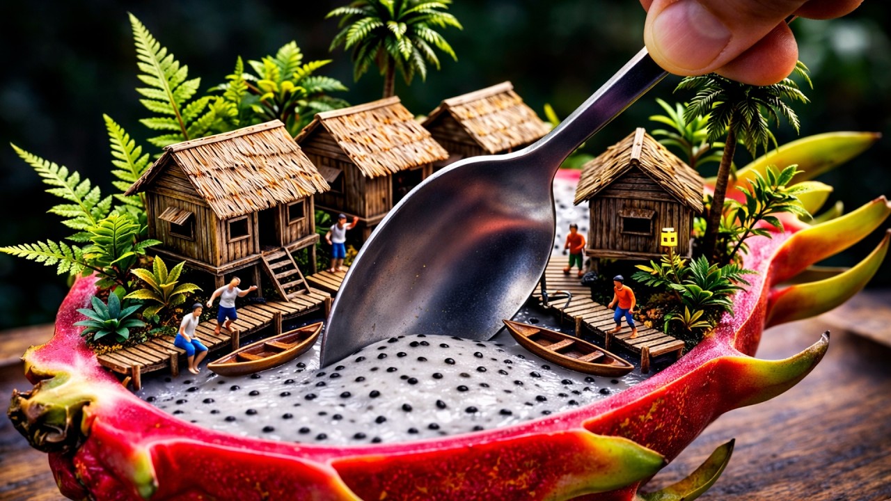 When a Human Touches a Mini World Diorama | ASMR satisfying video