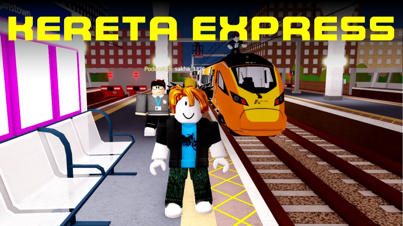 GIBONZ ROBLOX | Naik Kereta Express British UK di Game SCR 2.0 [BOLO E2]