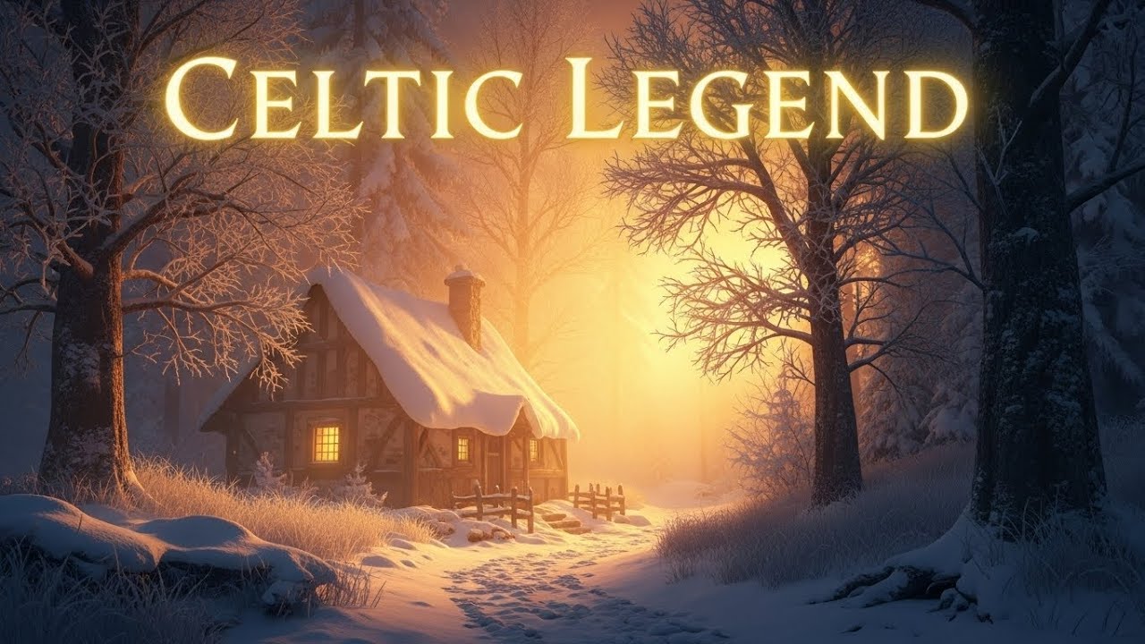 Celtic Legend 🌅 Golden Winter Forest Cottage for Deep Sleep & Inner Calm