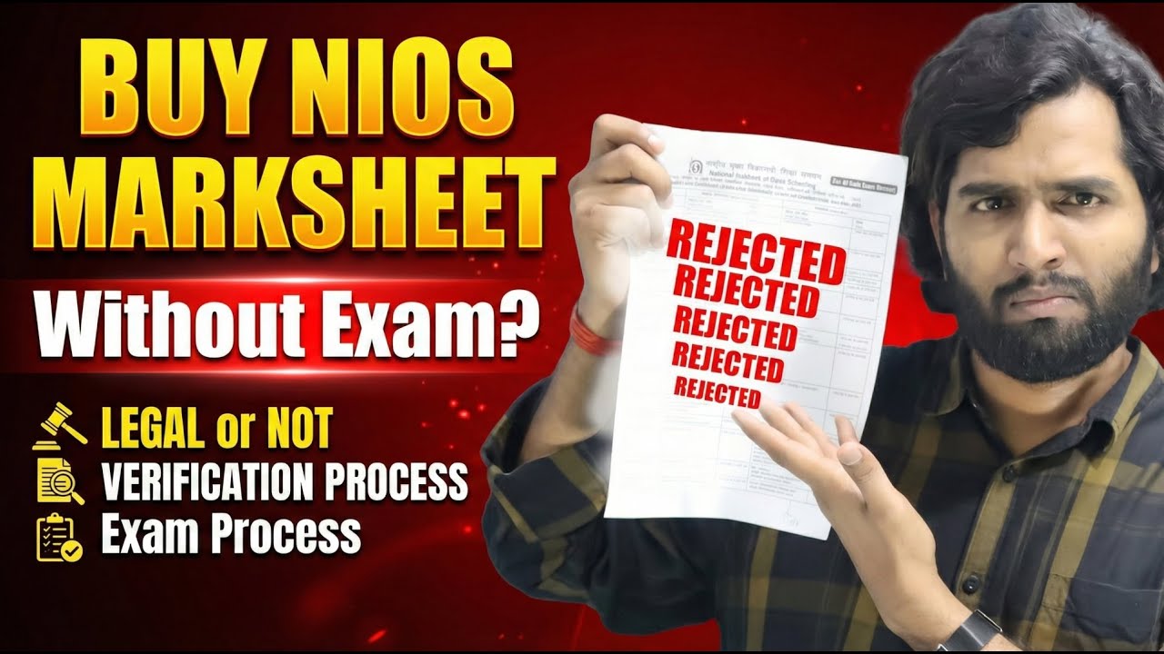 Can You Buy NIOS Marksheet Without Exam? Real vs Fake Marksheet Revealed!